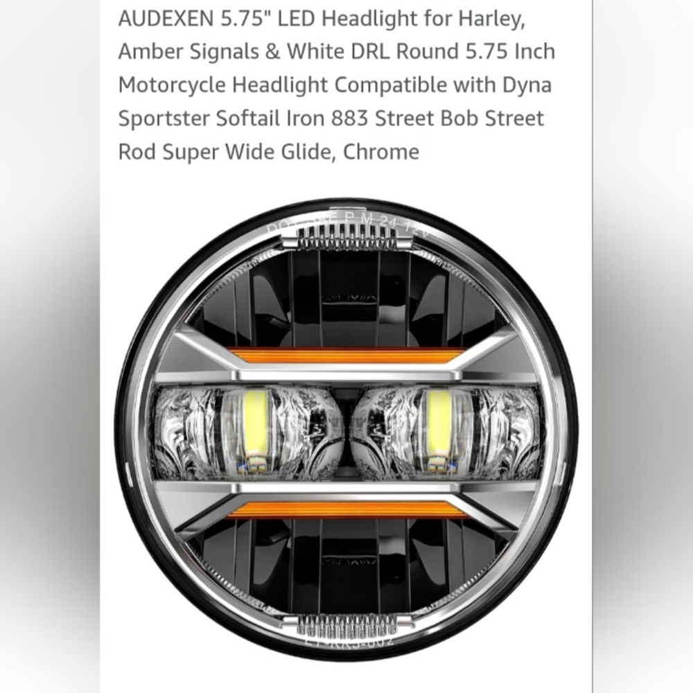 AUDEXEN 5.75" LED Headlight for Harley